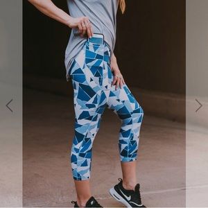 Senita Athletics 7/8 Capri mosaic